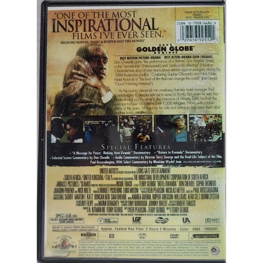 Hotel Rwanda (DVD) - Picture 2 of 2